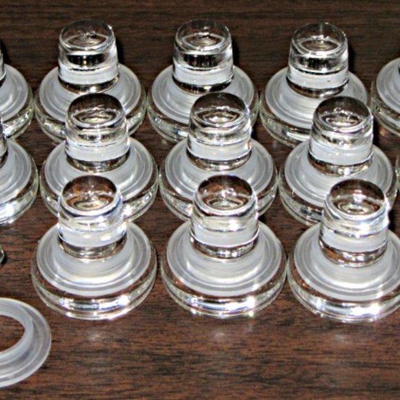 Glass Bottle Stoppers - Wine Cork - Set of 4 - Picture 3 of 7